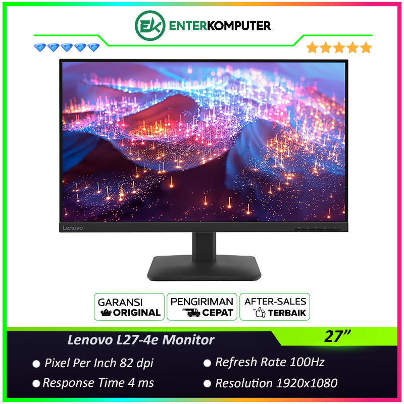 Lenovo L27-4e 27" FHD IPS 100Hz Monitor / Monitor 27 inch