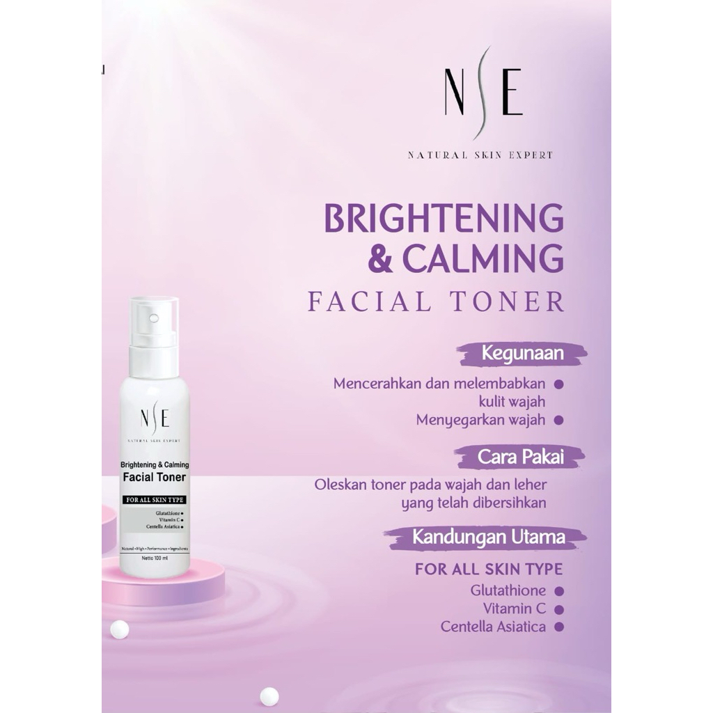 NATURAL SKIN EXPERT - Brightening & Calming Facial Toner Wajah