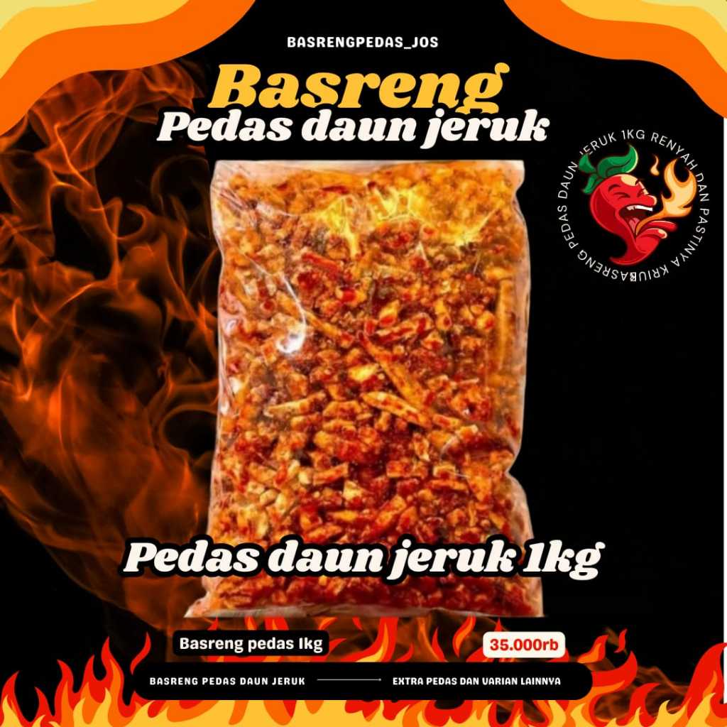 

Basreng stik Pedas daun jeruk 1kg
