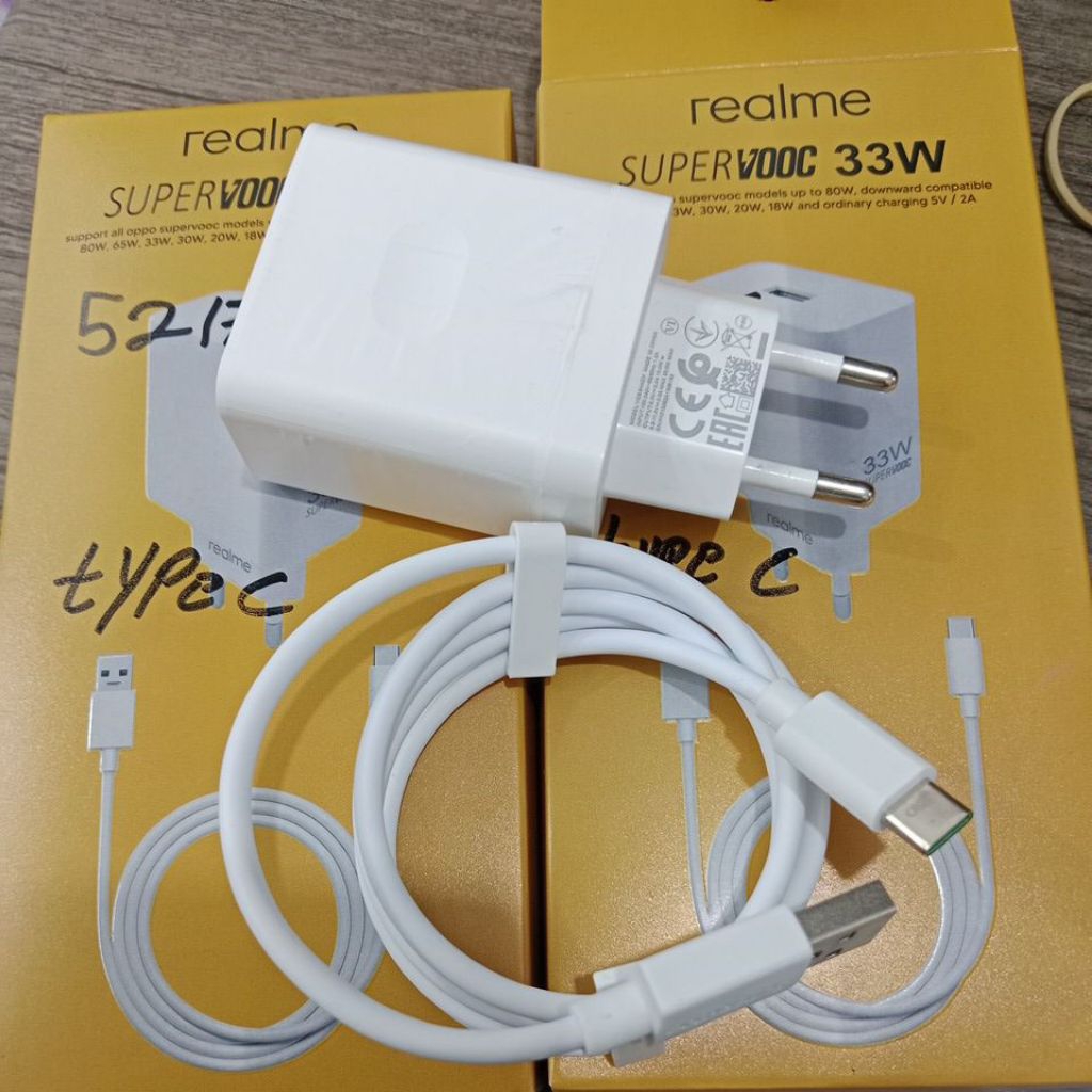 CHARGER REALME ORIGINAL SUPERVOOC 33W