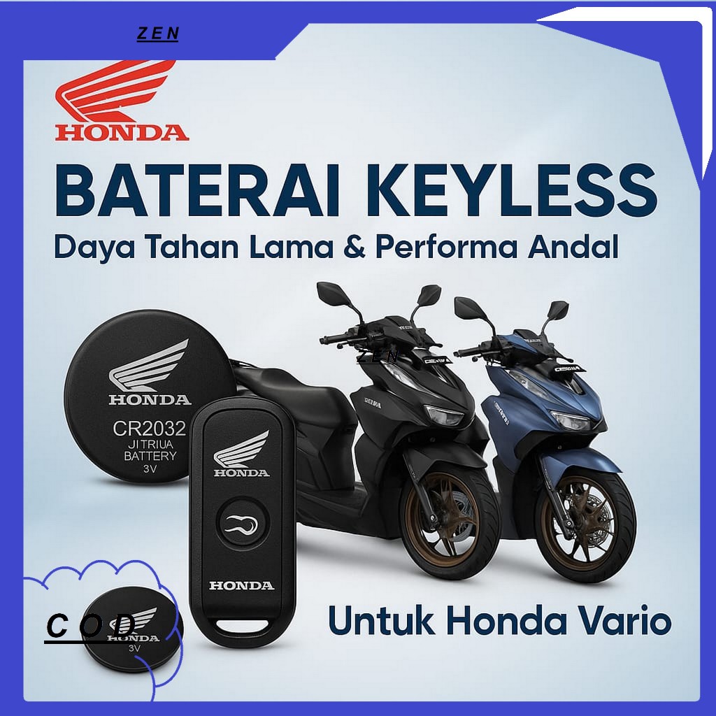 Baterai Remote Honda VARIO 150 160 ORIGINAL Battery Remote Honda VARIO Baterai Kunci Remote Honda VA