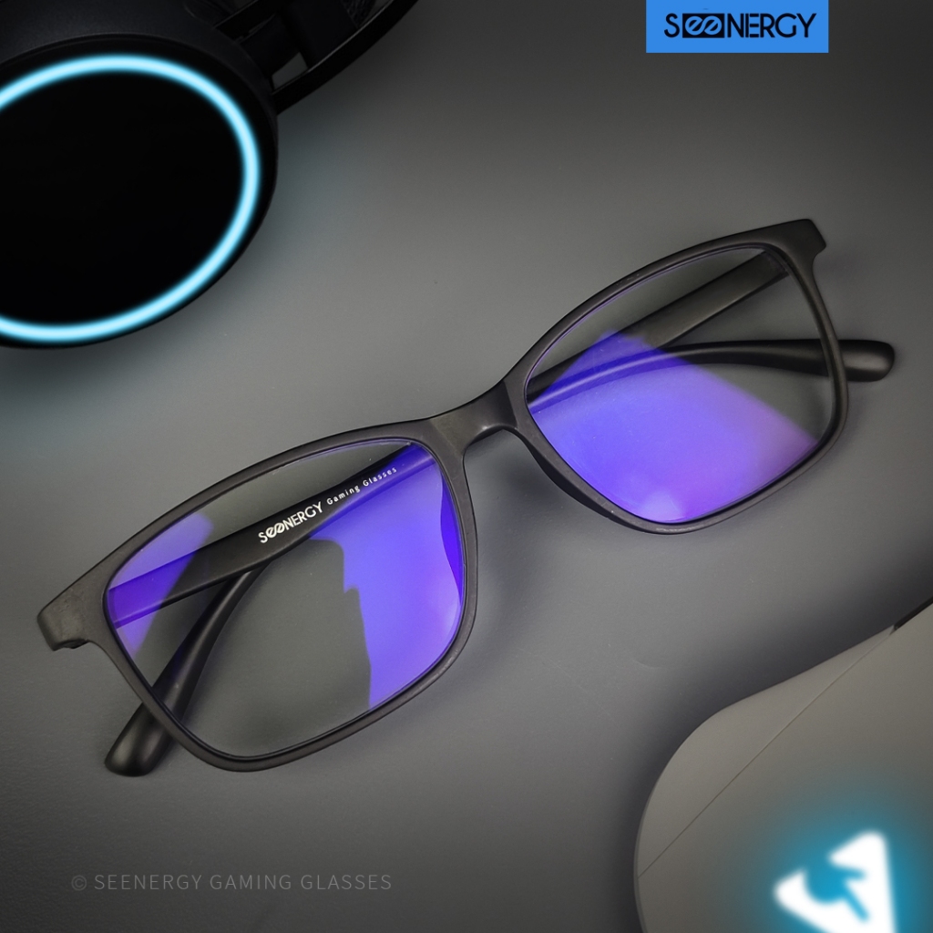 SEENERGY Kacamata Gaming | Delta Black Matte