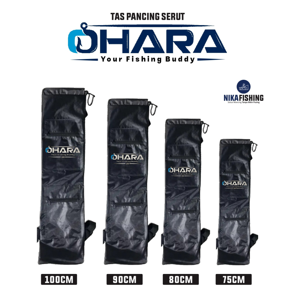 Tas Joran Pancing Tegek Isi Joran 5-7pcs Model Serut 2 Kantong Murah