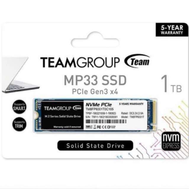 SSD NVME TEAM GROUP MP33 1TB