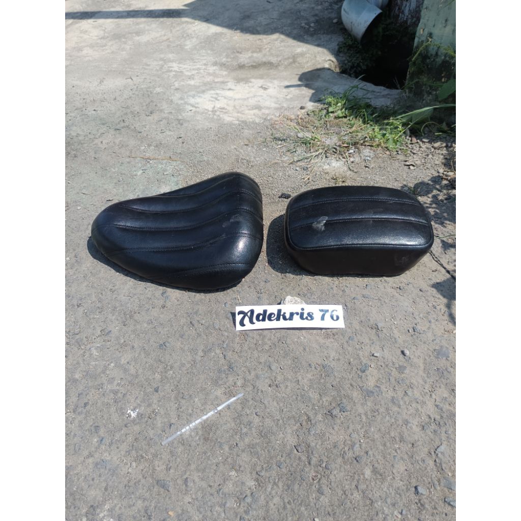 Jok Motor Custom Bobber Chopper Sporter Doubel Set Depan Belakang