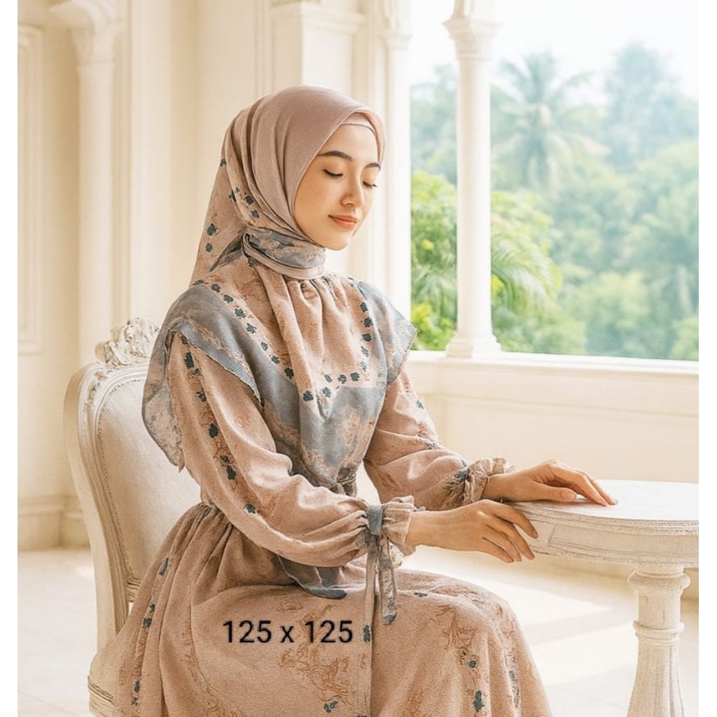 BCCL PEACE - JILBAB SEGI EMPAT MOTIF SYARI
