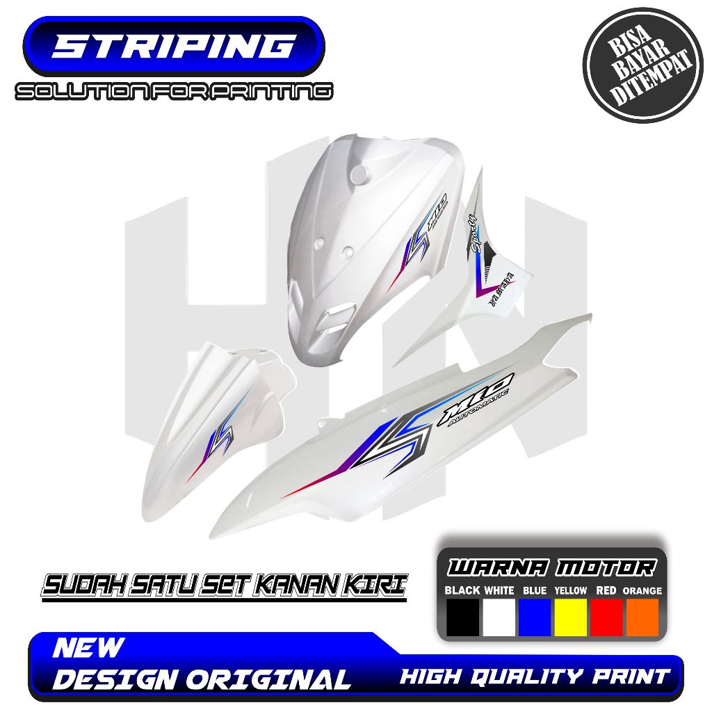 STRIPING RACING VARIASI YAMAHA MIO SPORTY / MIO SMILE
