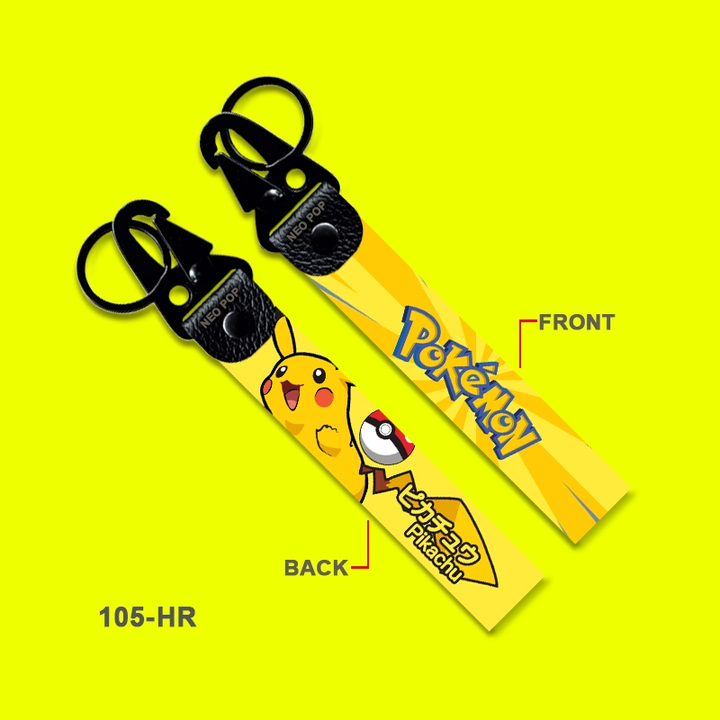 GANTUNGAN KUNCI PREMIUM LOGO POKEMON PIKACHU KEYCHAIN KEREN LET'S GO KARAKTER CARD POKEBALL BALLS AC