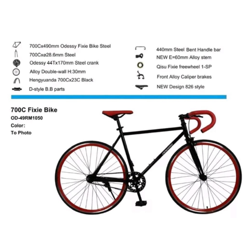 Sepeda fixie Odessy 700c