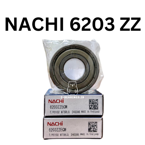 BEARING NACHI 6203 ZZ TUTUP BESI LAHER BEARING ORIGINAL NACHI