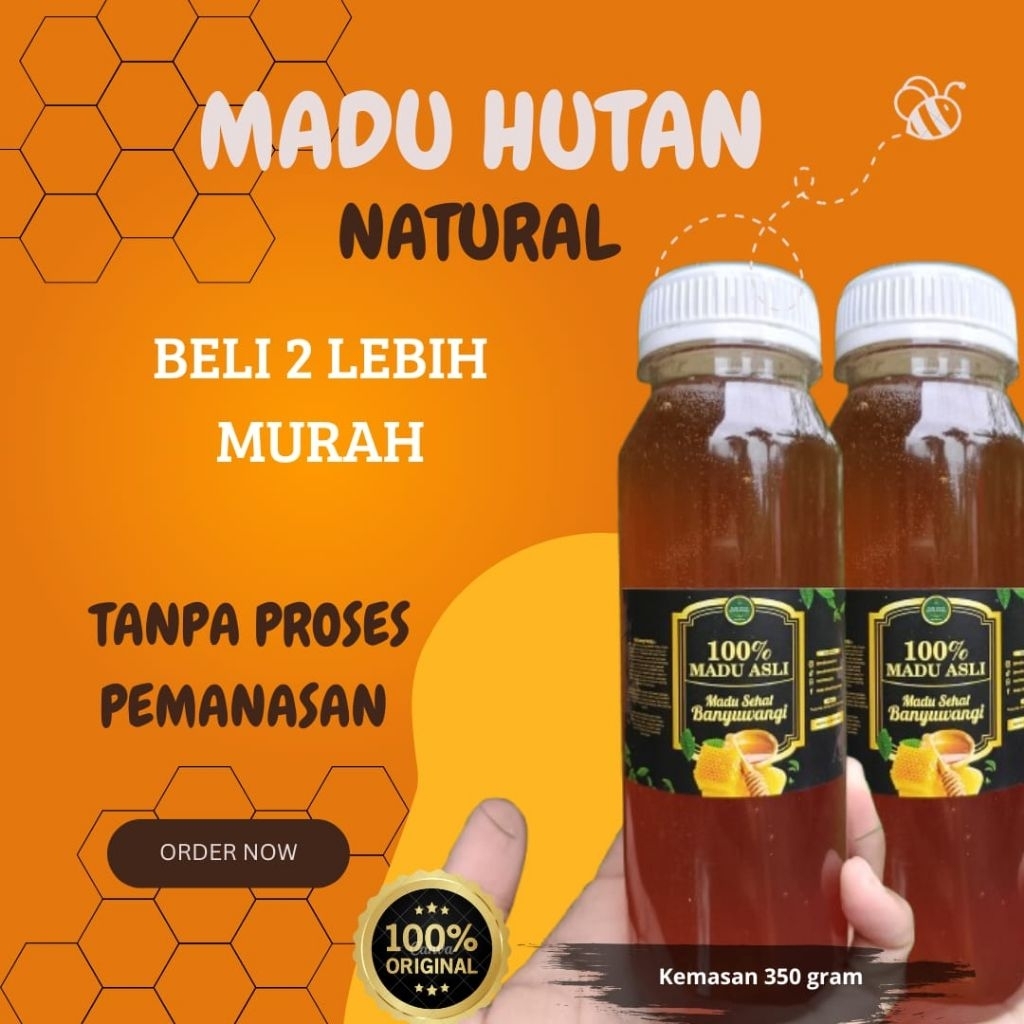 

Madu Hutan Liar Kemasan Paket 350 gram 2 Botol