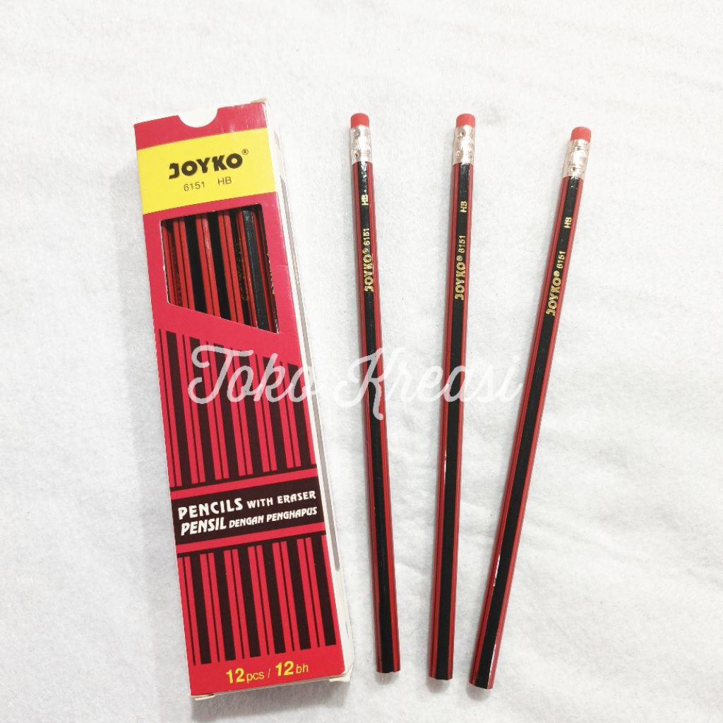 

‎(Per pcs) Pencil Pensil Joyko 6151 HB Hitam‎‎