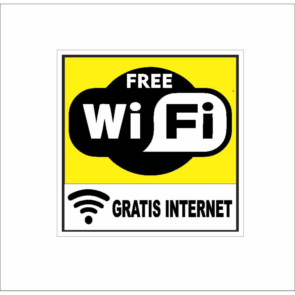 

Stiker free wifi