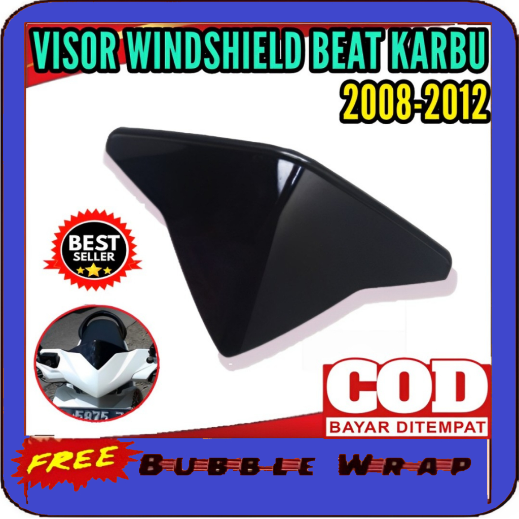 Visor Windshield Beat Karbu Lama Old Mini Kualitas Terbaik Harga Termurah