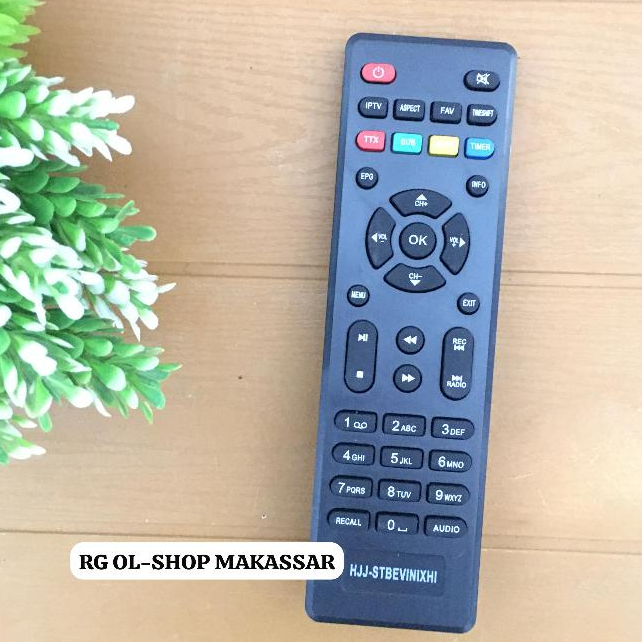 Remot Remote Receiver STB DVB T2 Parabola Evinix H-1 / H1 UHF