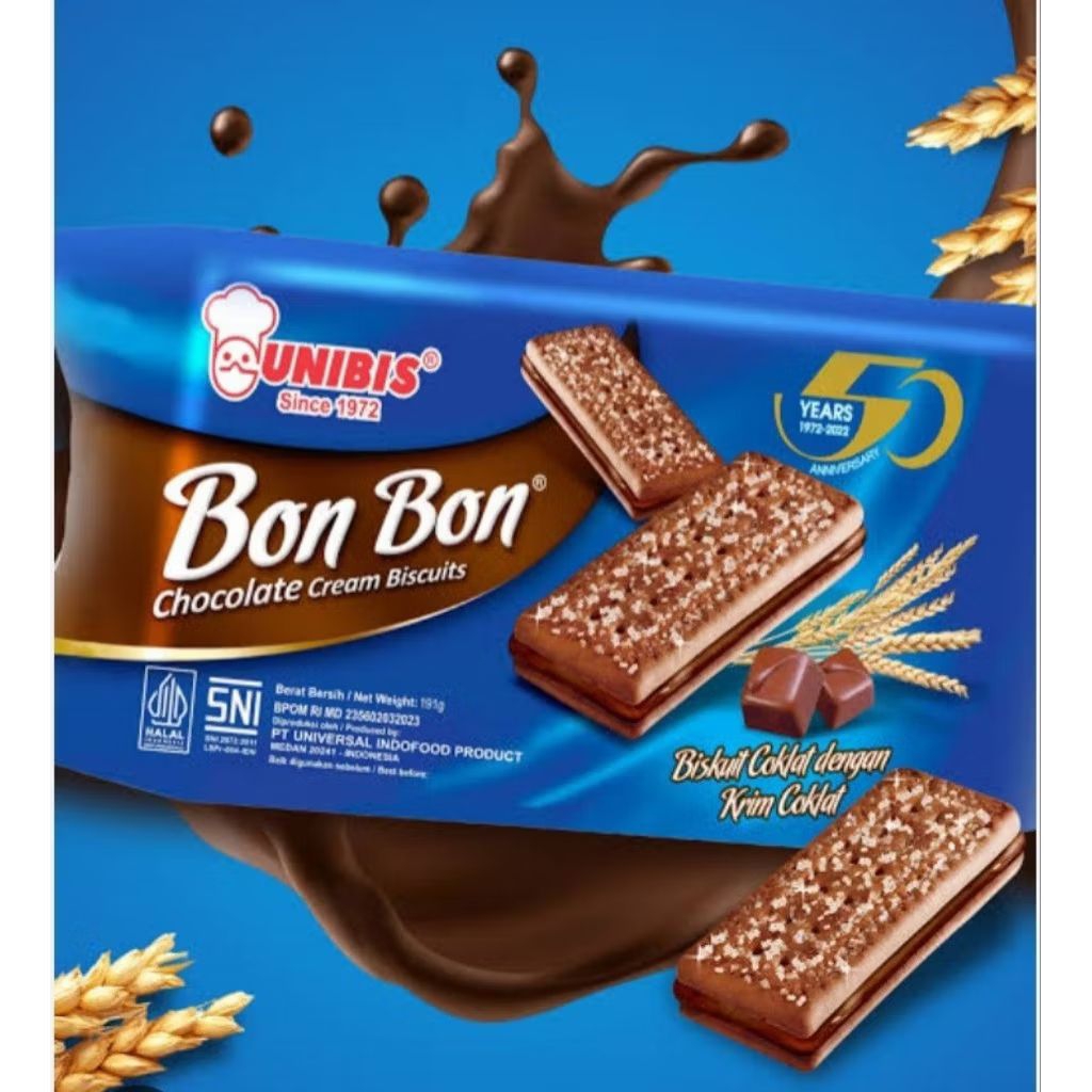 

UNIBIS BON BON CHOCOLATE CREAM/Unibis Bon Bon Chocolate Cream Biscuits / Biscuit Bonbon Unibis