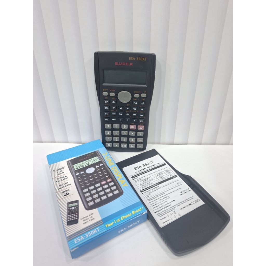 

Kalkulator Saintifik Scientific Calculator Sedang ESA-350KT