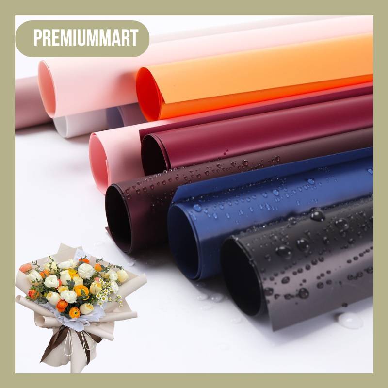 

20 Lembar Kertas Buket Bunga Solid Polos Full Color Flower Warpping Paper Cellophane KB07