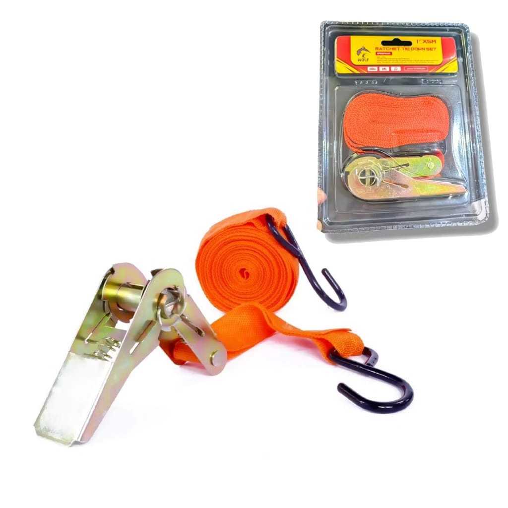 Rachet Tie Down Nankai 1inch 5 Mtr - Alat Ikat Barang TALI TRACKBELT TREKBEL