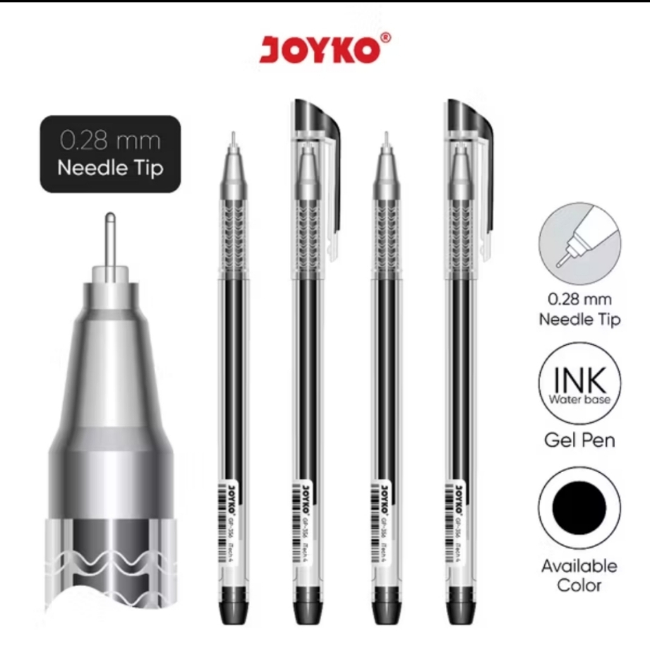 

Gel Pen 1 Pcs Joyko Pulpen Pena GP 356 iTech 4 0.28mm Imk Water Base