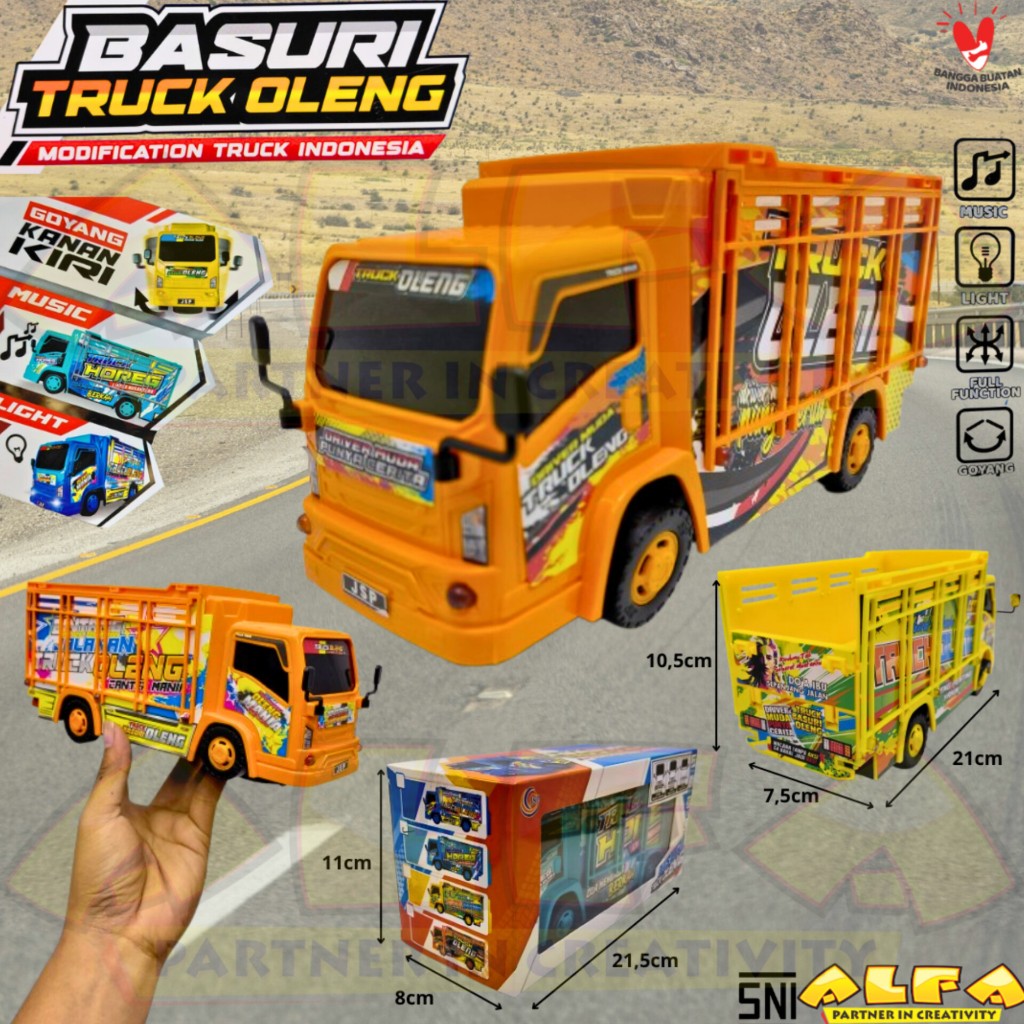 Toko Mainan ALFA JSP T-01 Truck Oleng B/O