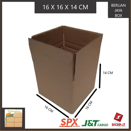KARDUS PACKING SINGGLE WALL UKURAN P16xL16xT14