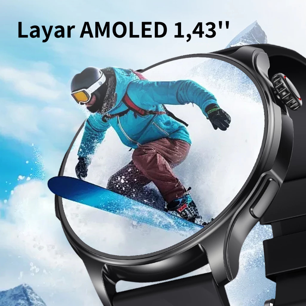 Hot Deals Citijungle Smartwatch Gps Se 1.43 Amoled Ip68 Waterproof Bluetooth 5.3 Kompas Tekanan