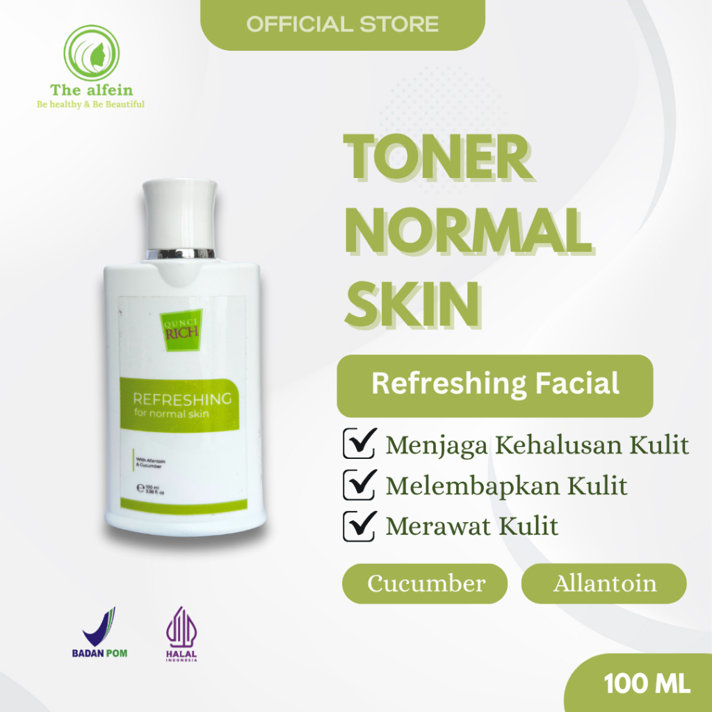 Toner For Normal Skin - Qunci Rich by The Alfein Clinic | Refreshing Toner Untuk Kulit Normal