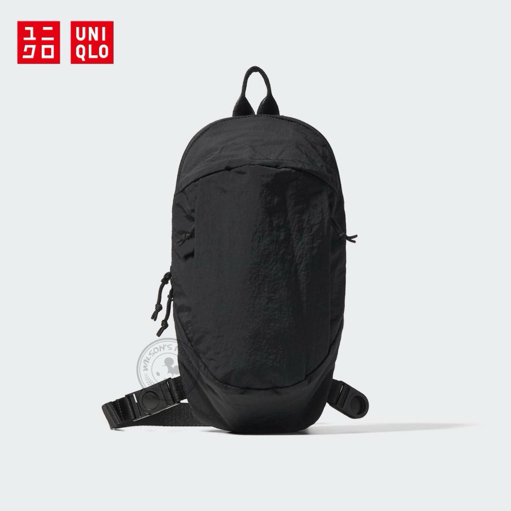 UNIQLO Crossbody Bag BLACK Tas Selempang Hitam Fashion Unisex Pria Wanita Original Water Repellent
