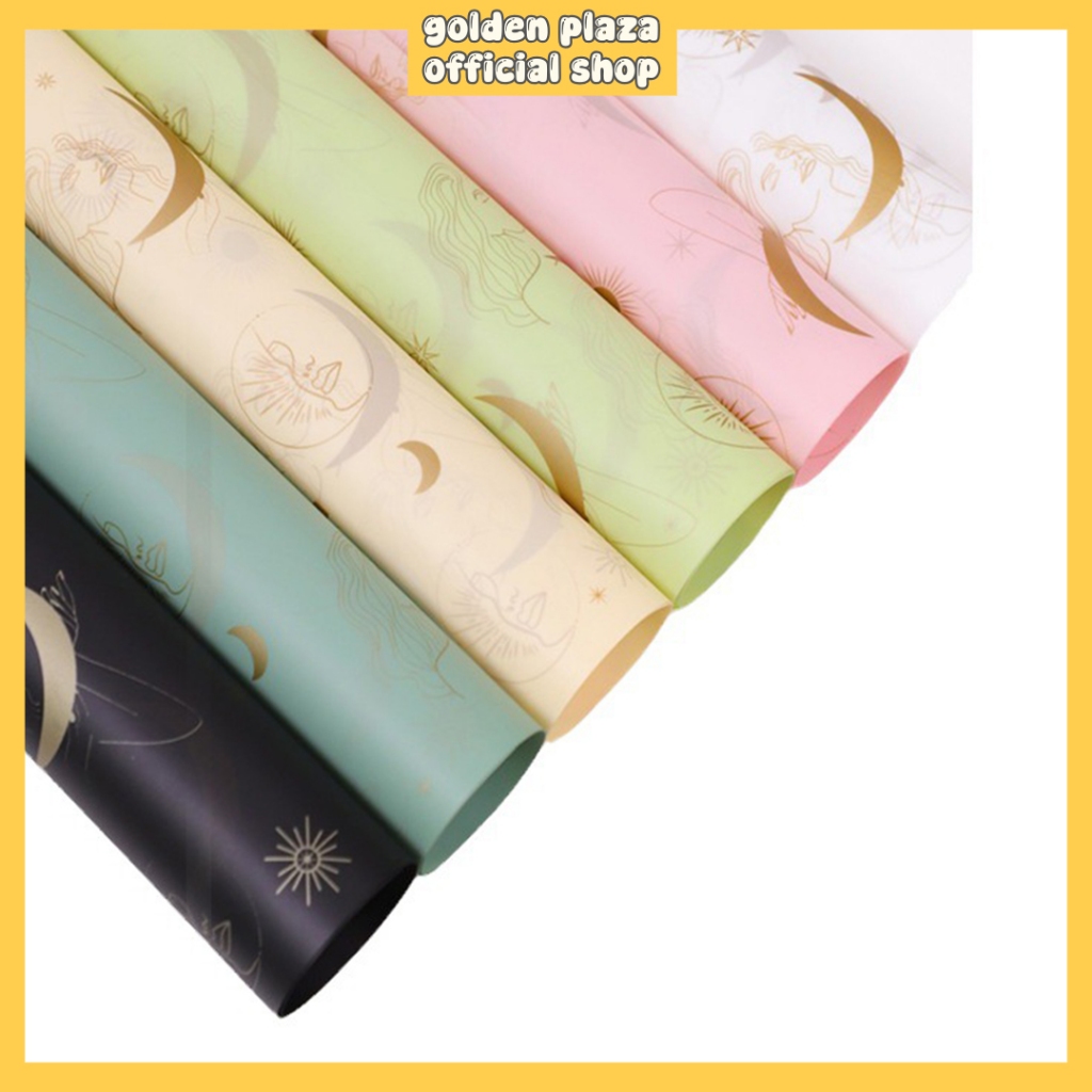 

20 LEMBAR Kertas Bunga Motif Galaxy Flower Wrapping Paper Cellophane Kertas Florist KB6095