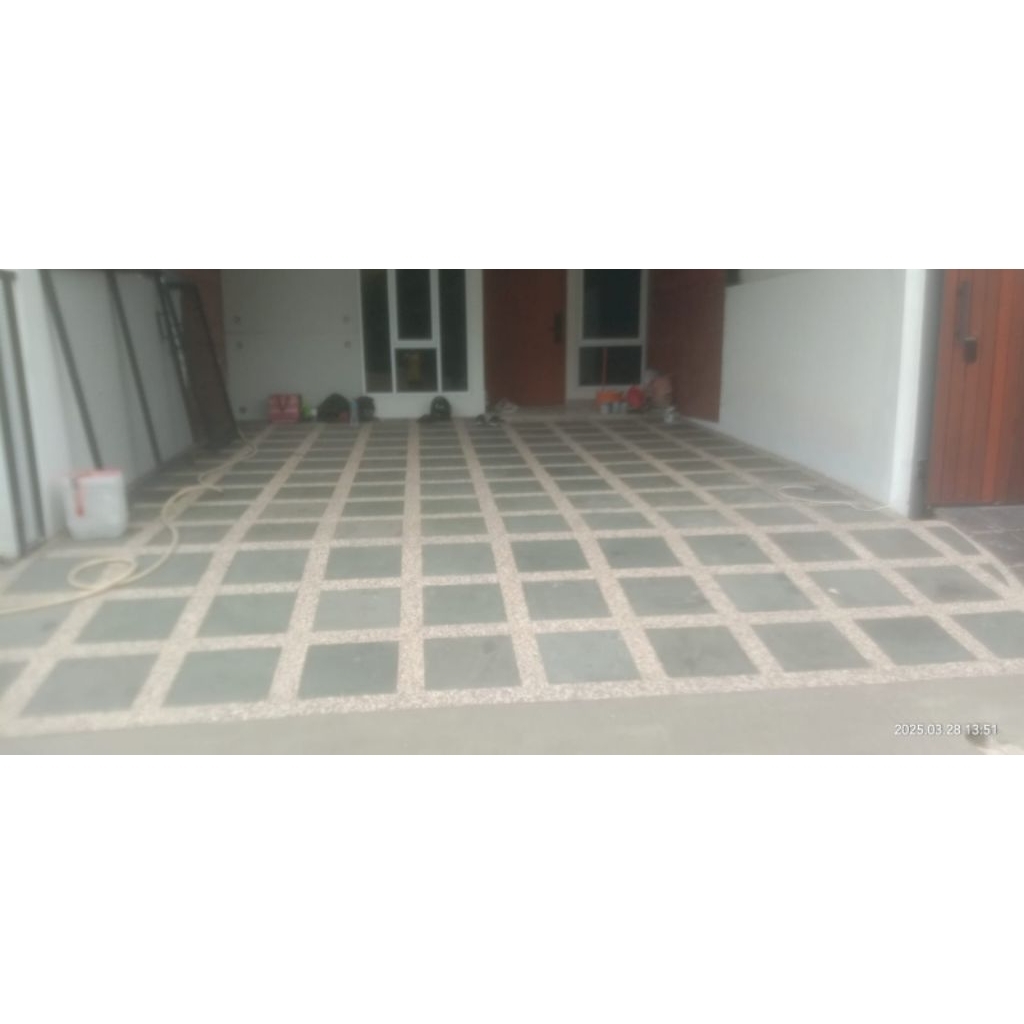 garasi batu andesit dan coating