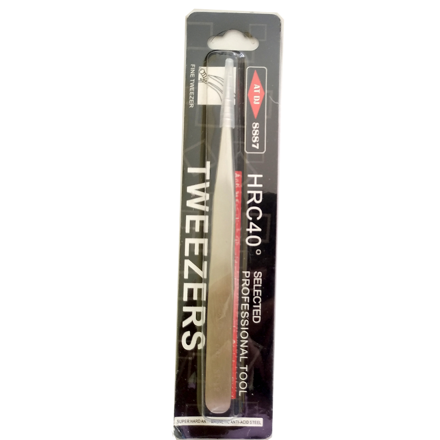 Pinset tweezers merk AT DJ ST12 HRC40 runcing dan tajam Cocok untuk cabut bulu dari sarang walet