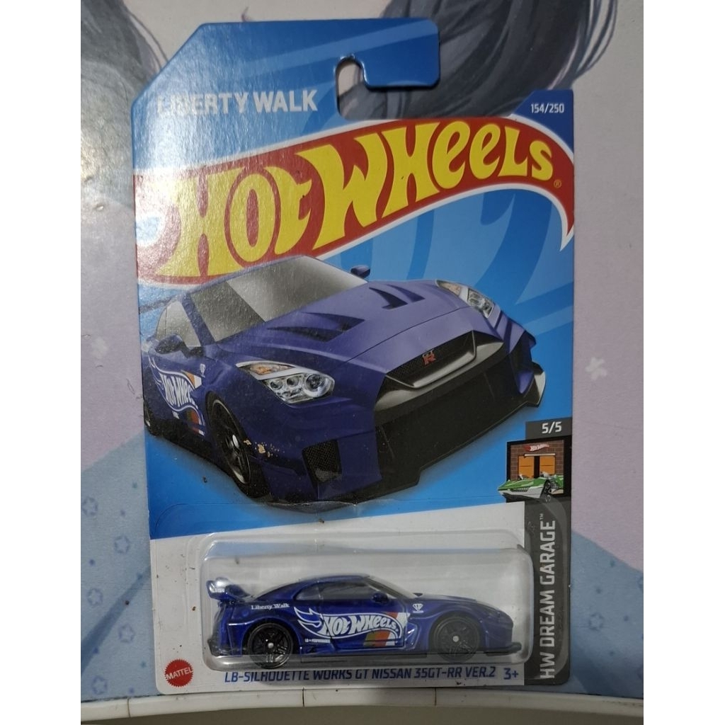 Hot Wheels Nissan GTR R35 LB Silhouette Works GT Nissan 35GT RR Ver 2 Liberty Walk Biru 2022
