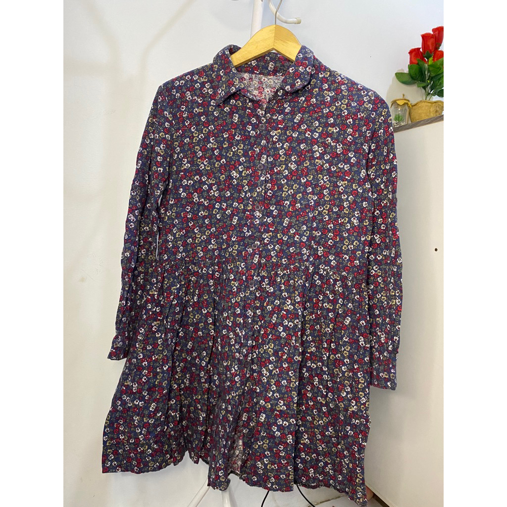 Tunic motif bunga preloved