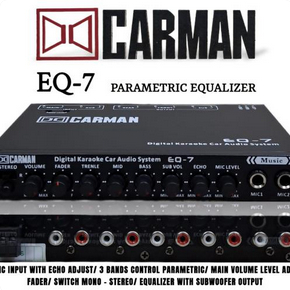 Preamp CARMAN EQ 7 Parametric Equalizer Karaoke Mobil Parametrik equalizer Carman EQ-7 karaoke 2 lub