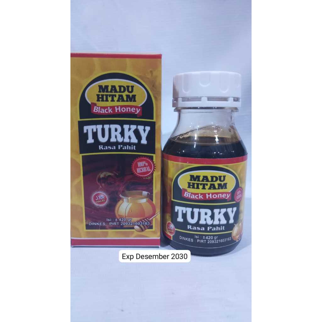 

Madu Hitam Black Honey Turky Rasa Pahit 420 Gr Termurah