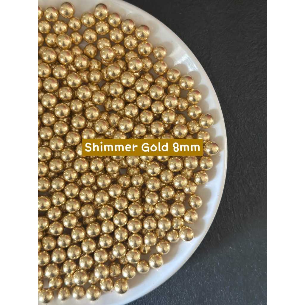 

Sprinkle Shimmer Gold 8mm Kemasan 10gr