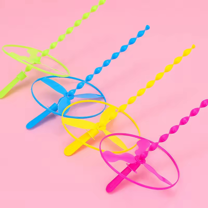 (cod bisa) mainan terbang baling-baling mainan ufo terbang mainan tarik baling-baling