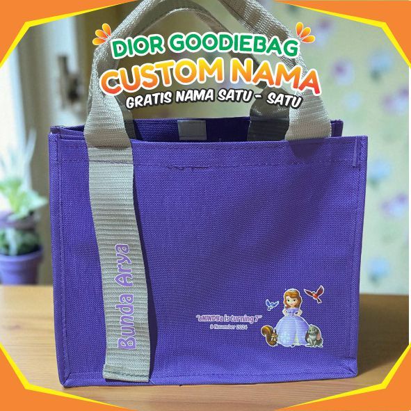 

TAS ULTAH ANAK CUSTOM NAMA | MODEL NAKULA P25 L13 T20 | GOODIEBAG DIOR MURAH