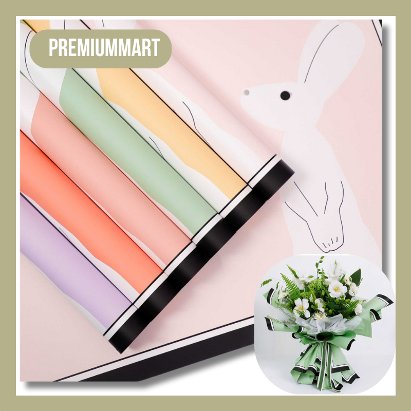 

20 LEMBAR Kertas Buket Bunga Cellophane Flower Wrapping ANIMAL LUCU KB108