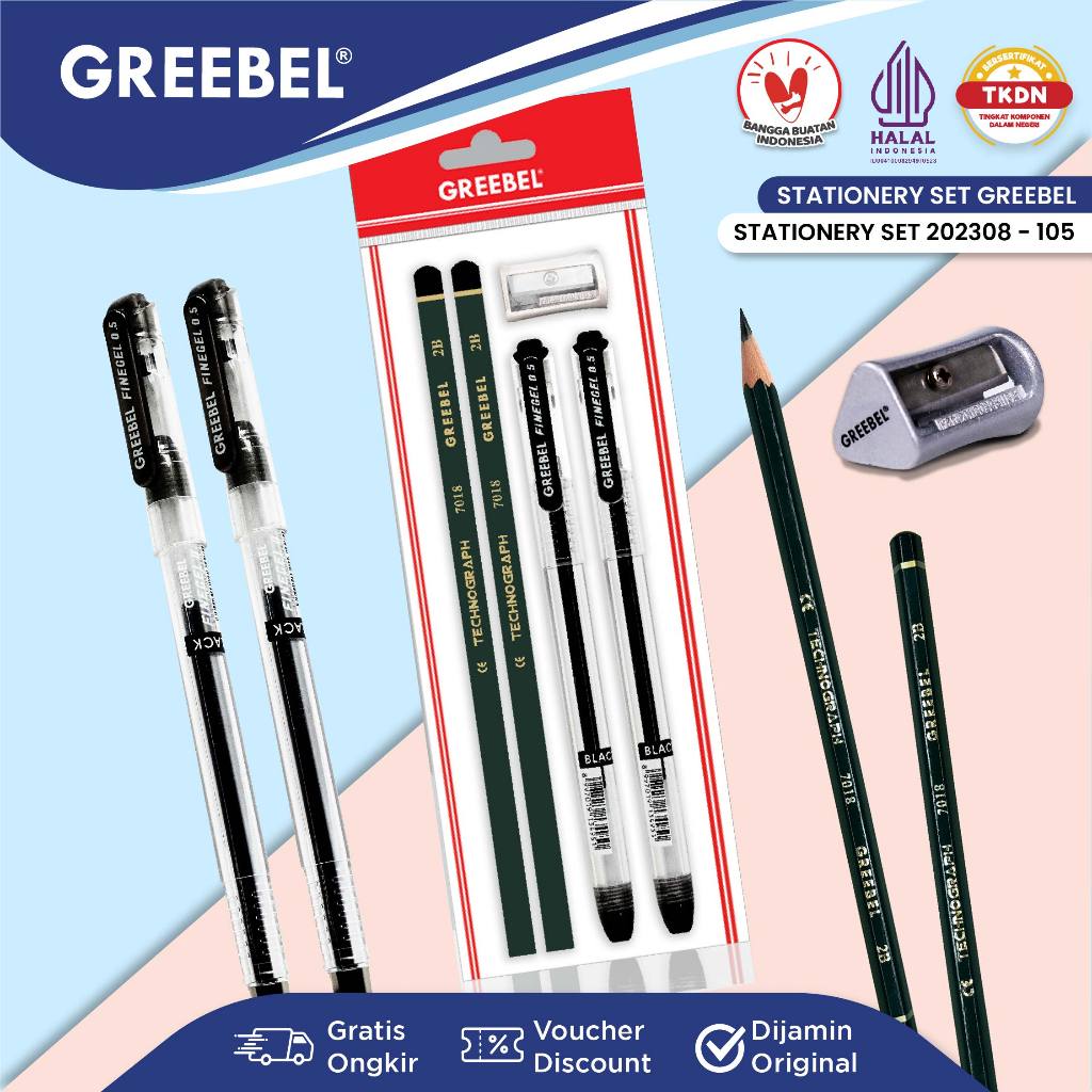 

GREEBEL Alat Tulis Set / Stationery Set 202308- 111 / Paket Alat Tulis / Hampers Ulang Tahun Kado Anak