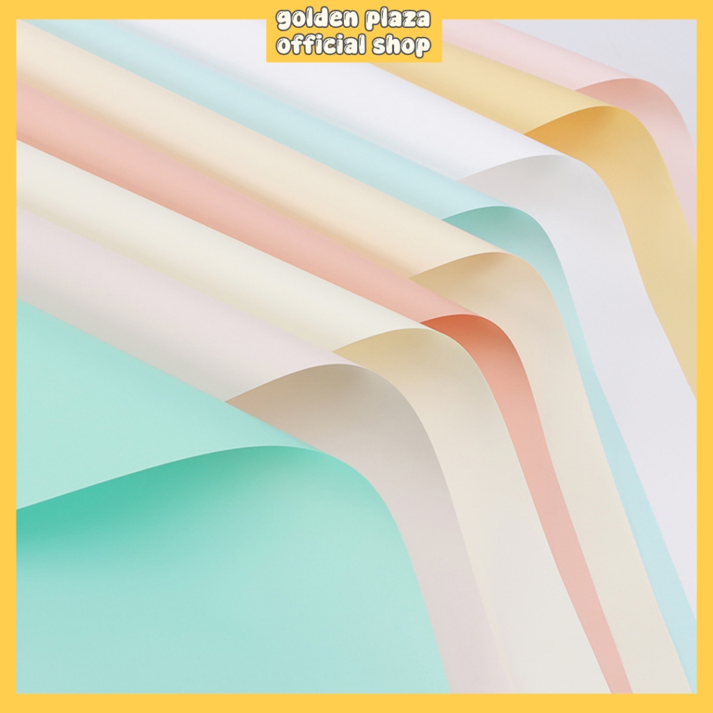 

Flower Wrapping Paper Varian List Gold Kertas Buket Bunga Cellophane Florist KB6200