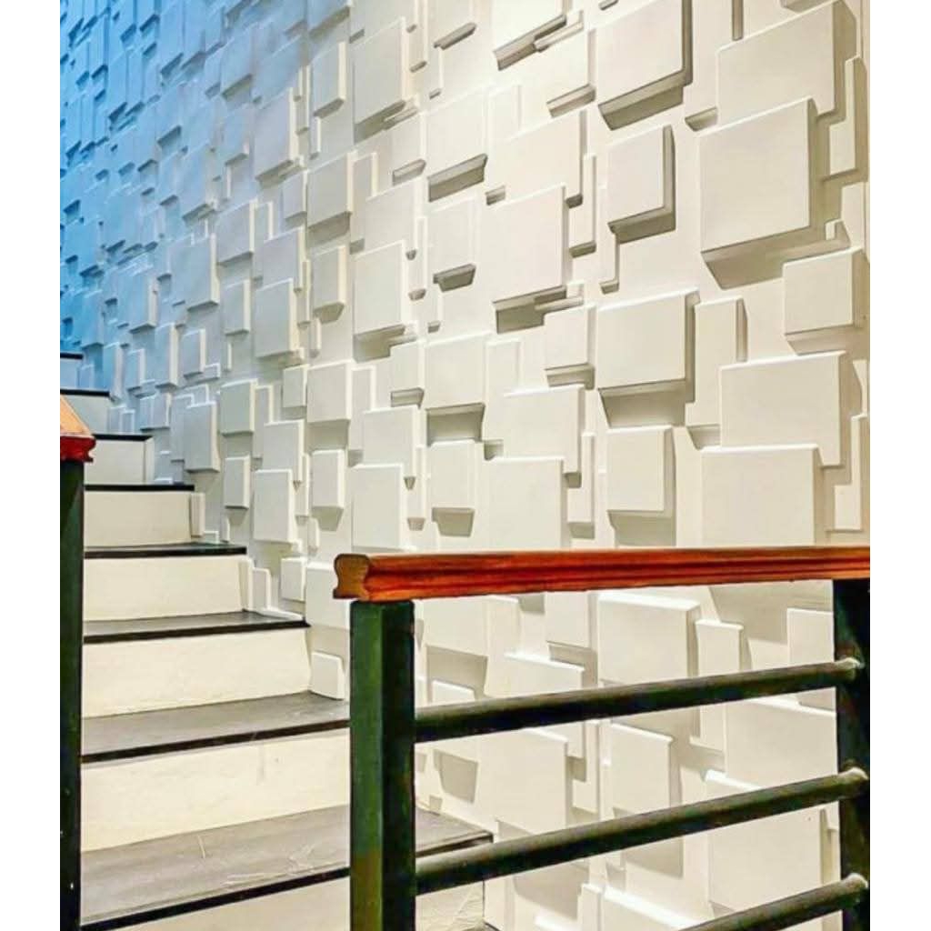 wall panel walpaper dinding beton estetic 50x50