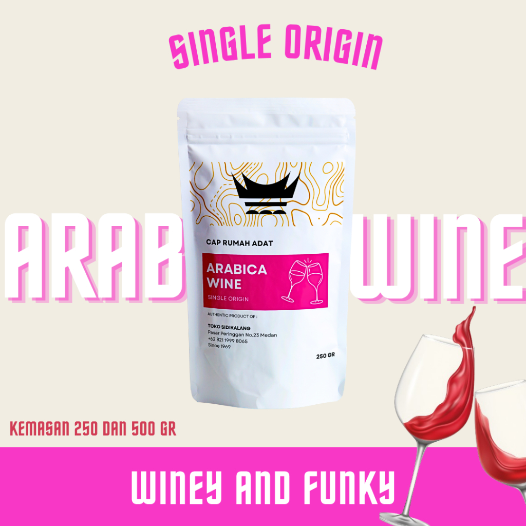 

Arabica Wine Grade 1 Cap Rumah Adat 500 Gram