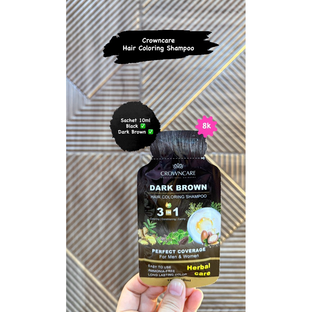 CrownCare Hair Coloring Shampoo 10ml