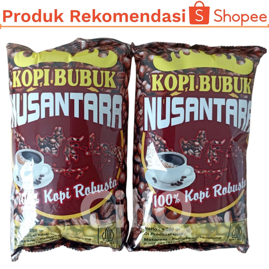 

Kopi Putra Desa dan Kopi Nusantara Asli Robusta Lampung 200 gram Rasa Mirip Klangenan