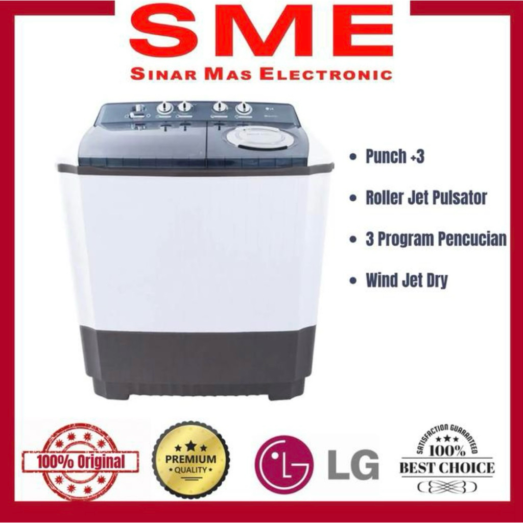 Mesin Cuci 2 Tabung LG 9 KG