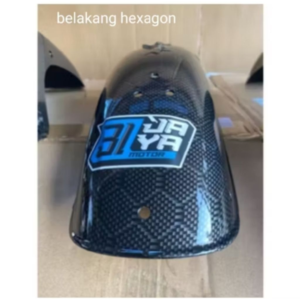 selebor spakbor belakang yamaha rx king variasi karbon kevlar berkualitas tinggi