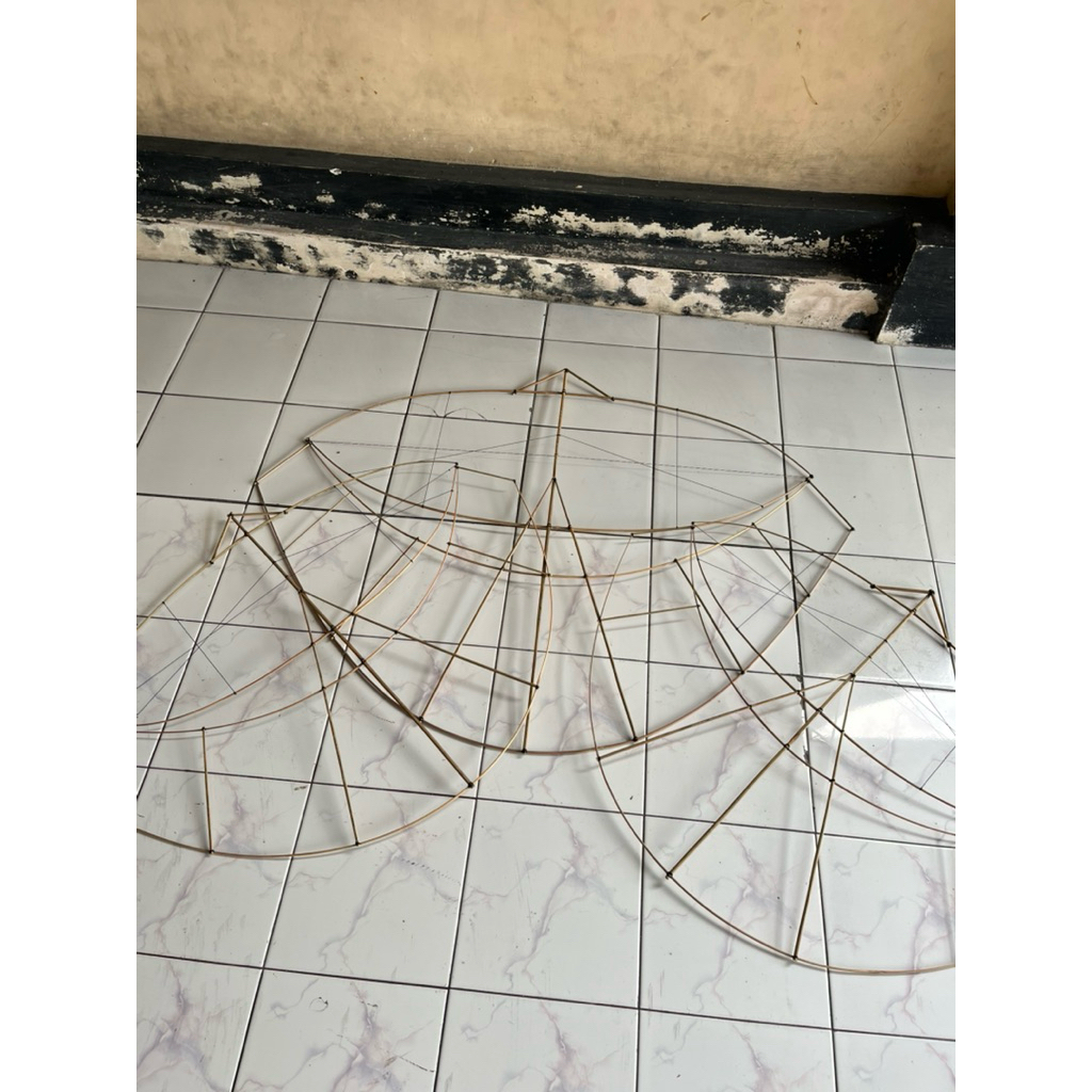 kerangka pegon ceper, pegon lodoyo, babon anggrem sudah di rakit (tanpa sendaren)