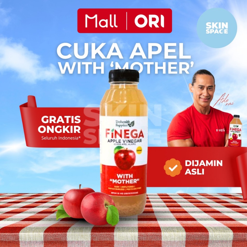 

GOJEK ONLY Finega Cuka Apel dan Cuka Lemon dengan Mother apple cider